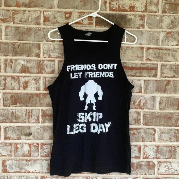 Muscle Lifting Weights Graphic Design Tank Shirt - Picture 1 of 4